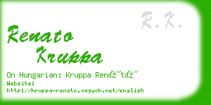 renato kruppa business card